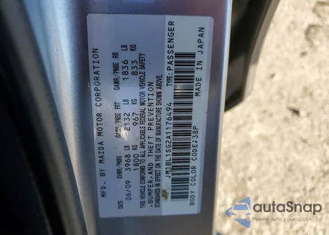 2010 Mazda 3 I from USA, damaged, VIN JM1BL1SG2A1176494